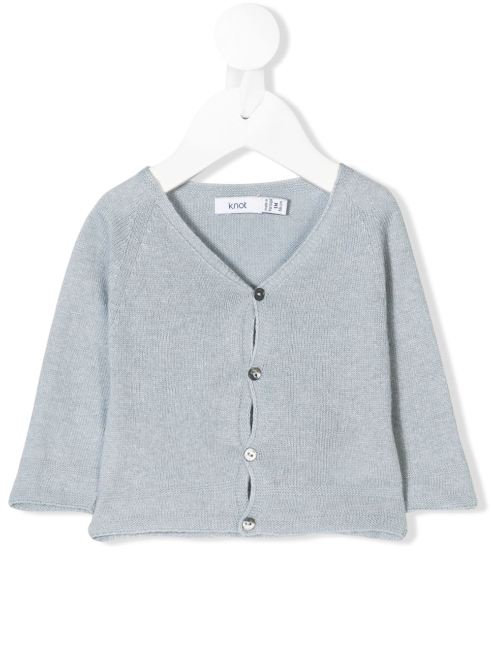 фото Knot raglan sleeve basic cardigan