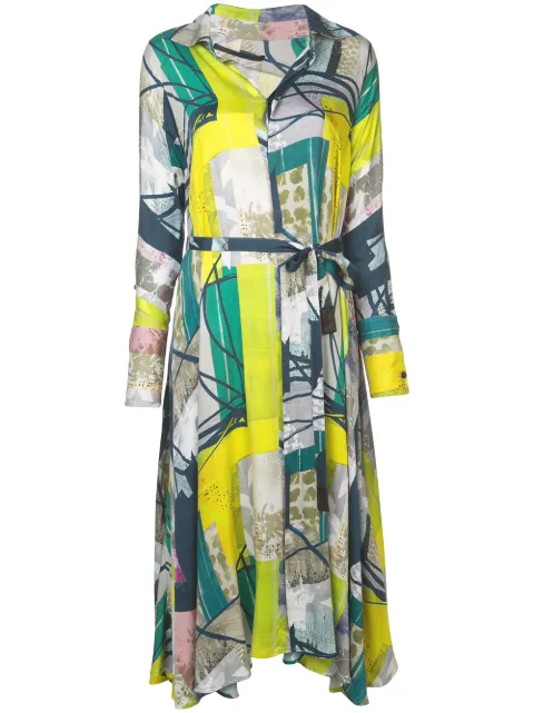 Divka abstract print shirt dress 
