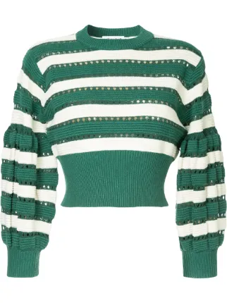 self portrait striped sweater