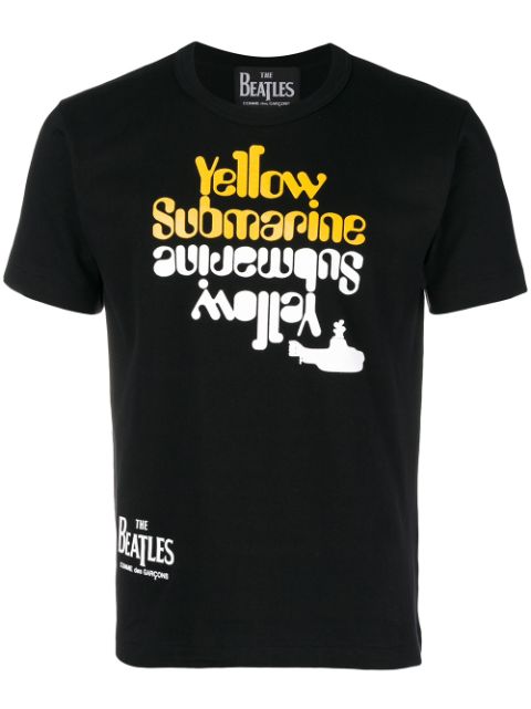 The Beatles X Comme Des Garçons lyrics printed T-shirt