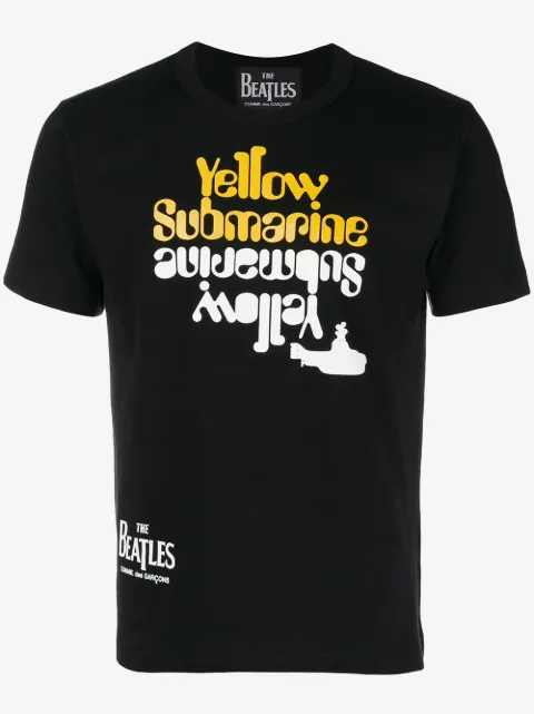 Comme Des Garçons lyrics printed T-shirt