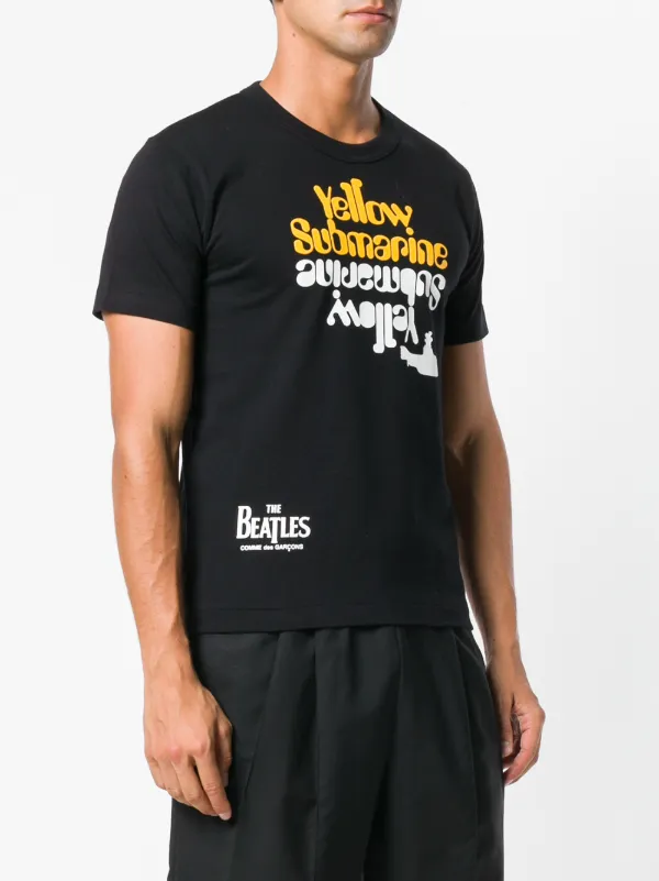 Comme Des Garçons Lyrics Printed T-shirt | Preto | FARFETCH BR