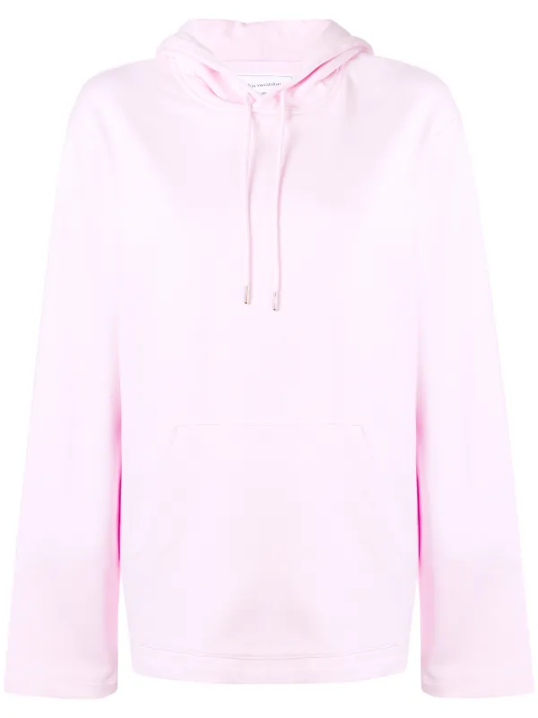 pink helmut lang hoodie