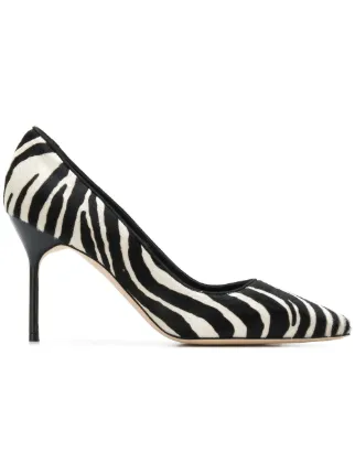 manolo blahnik zebra