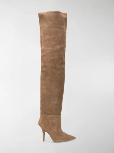 yeezy knee high boots