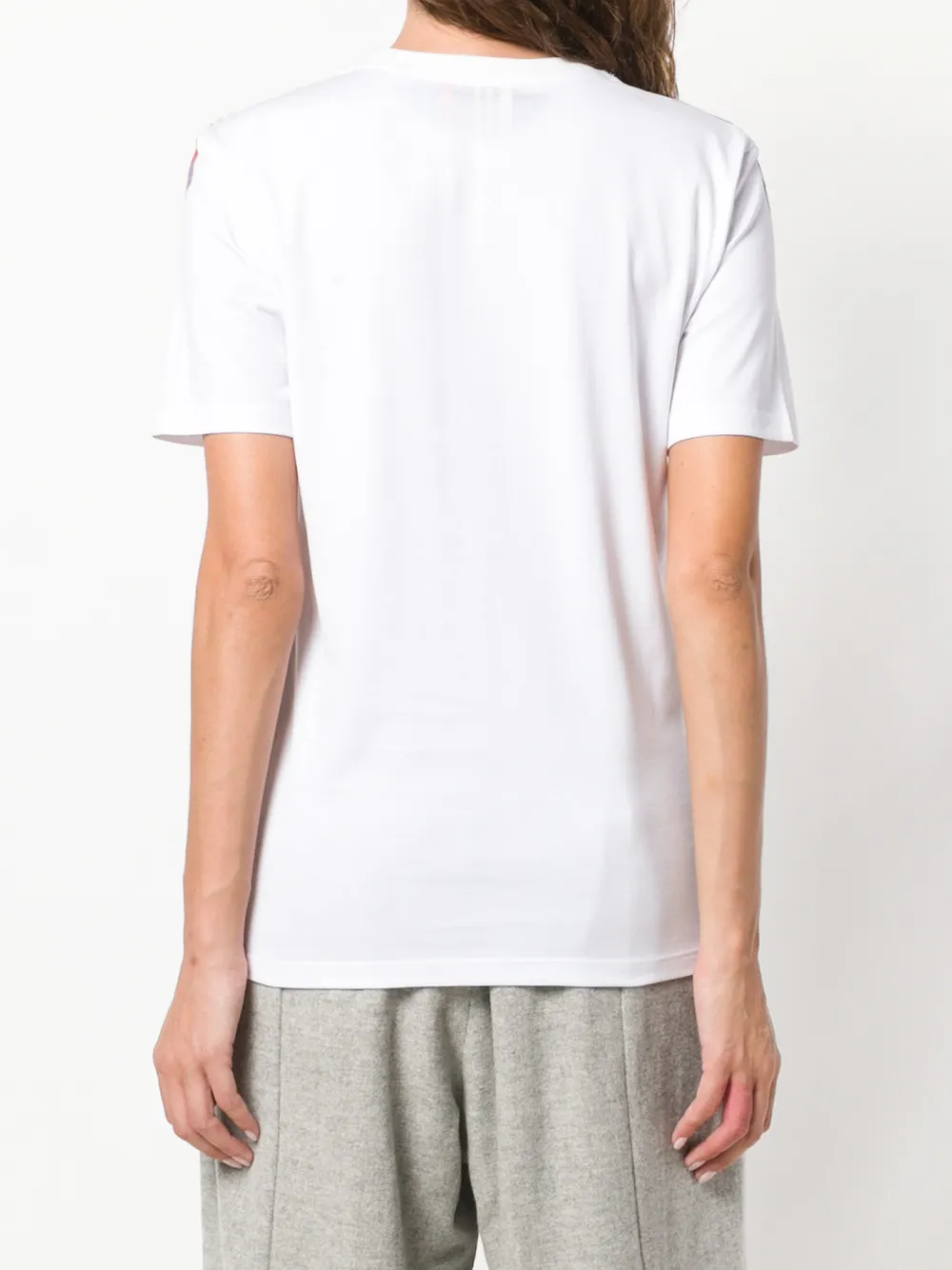 JW Anderson stripe panel T-shirt Wit