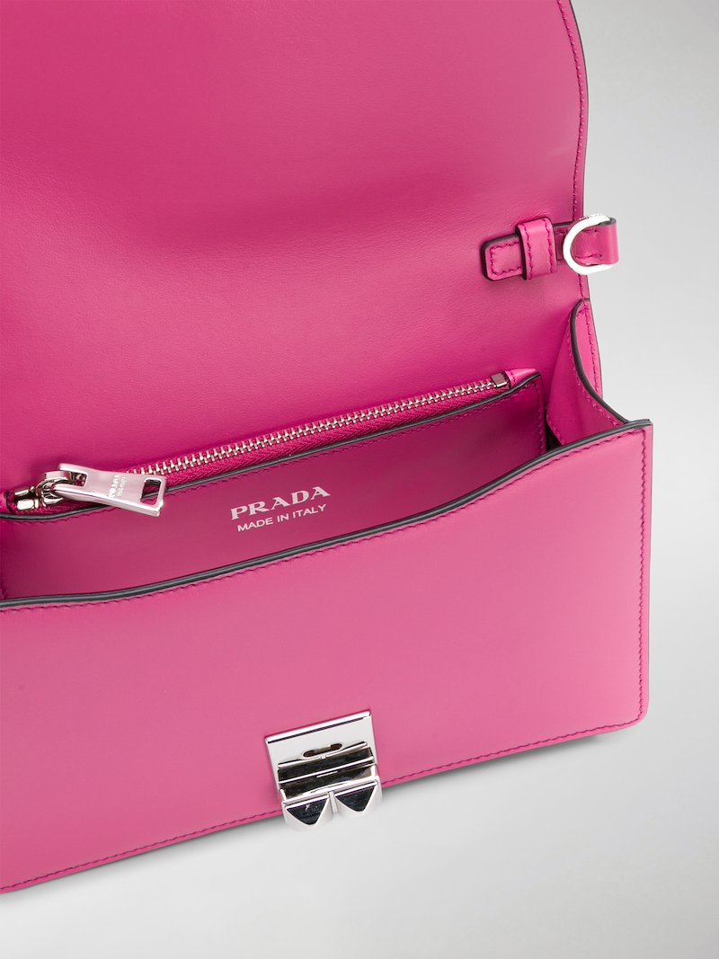 Prada Elektra small shoulder bag pink | MODES