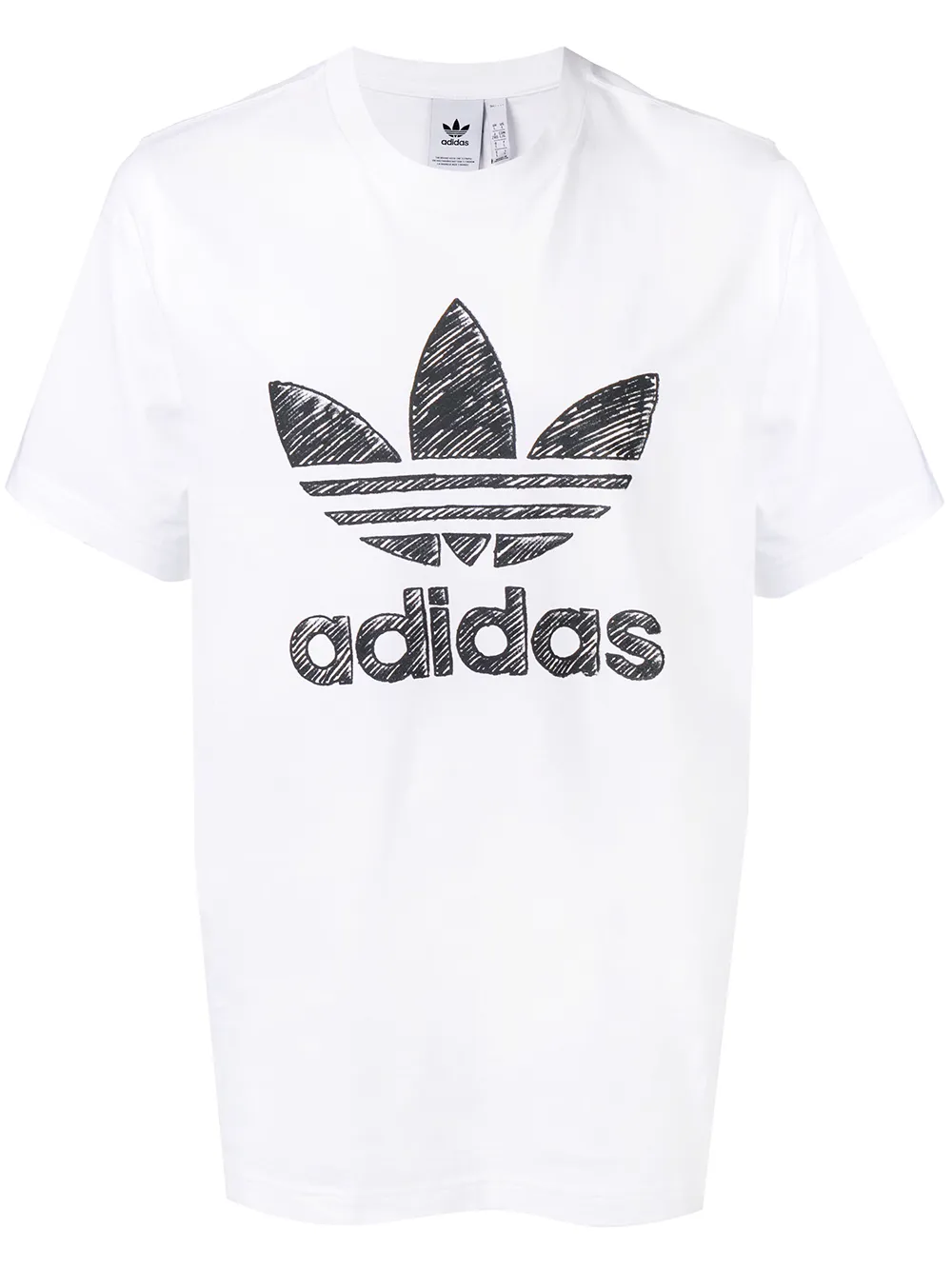 adidas Hand Drawn T-shirt | White | Image 1