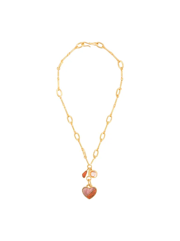 lizzie fortunato heart necklace