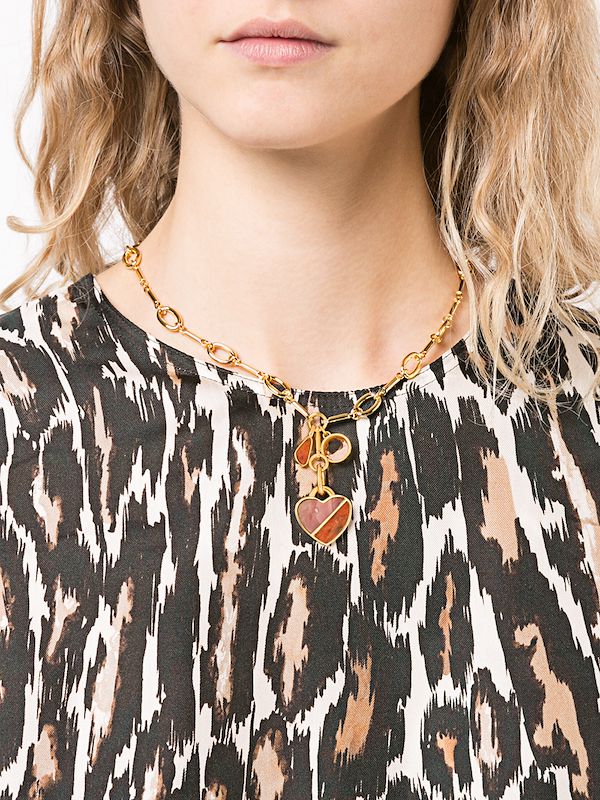 lizzie fortunato heart necklace