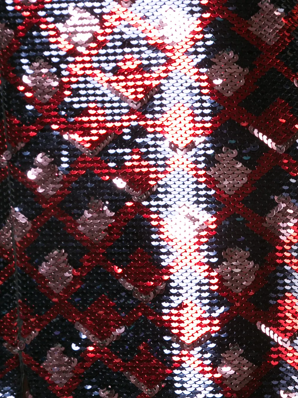 Rochas midi rok met pailletten Zwart