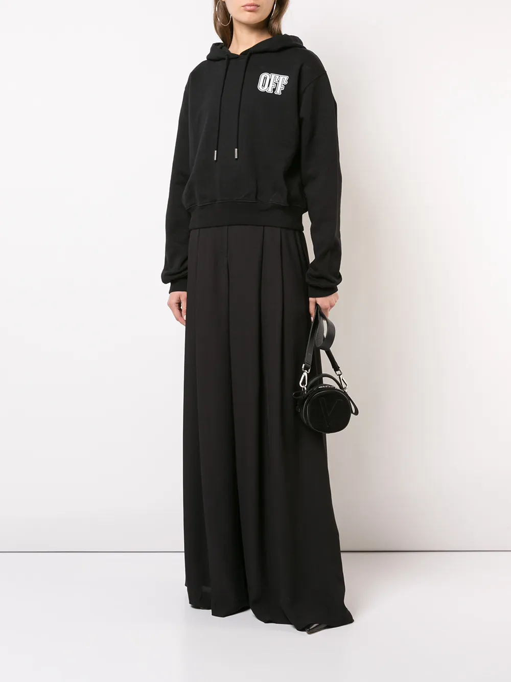 Off-White palazzo pants - Zwart