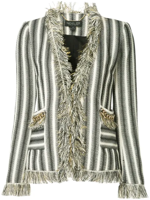 Rachel Zoe frill trim jacket