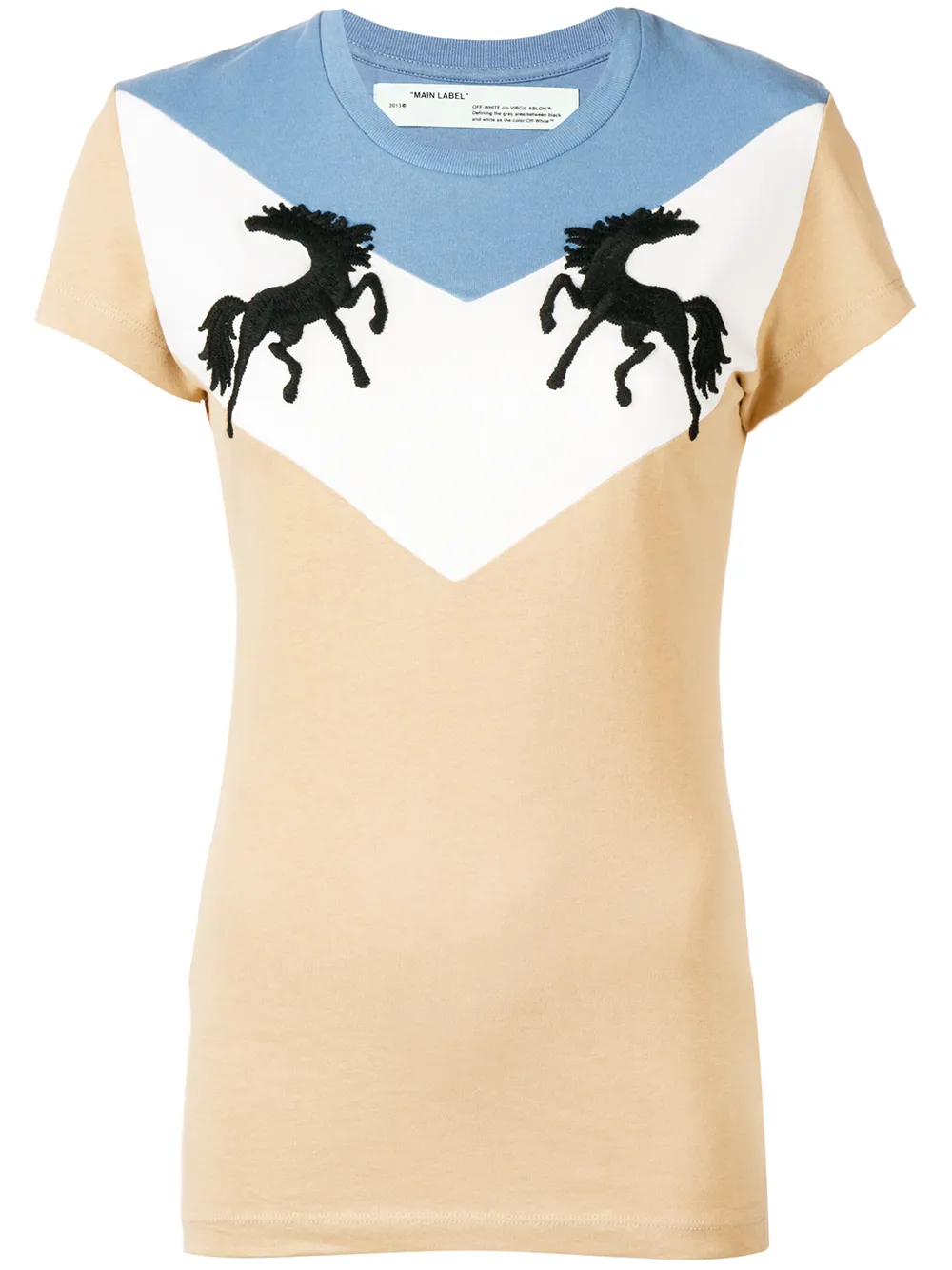 Off-White Twisting Horses T-shirt | Neutrals | Image 1