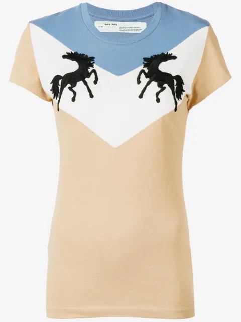 Off-White playera Twisting Horses