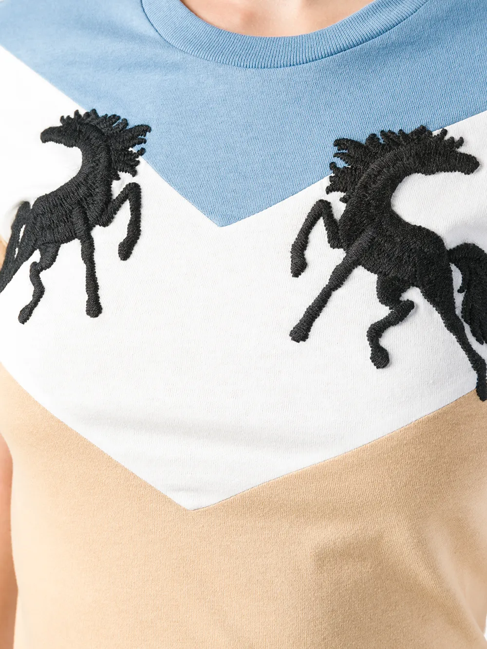 Off-White Twisting Horses T-shirt Beige