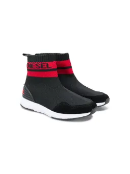 Sock-Sneakers mit Logo
