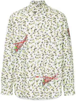 Marni Helicopter Print Floral Shirt Aw18 Farfetch Australia