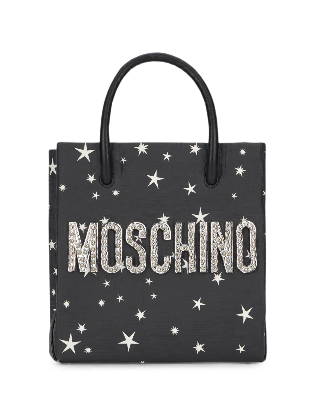 Moschino Borsa mini con stampa - Nero