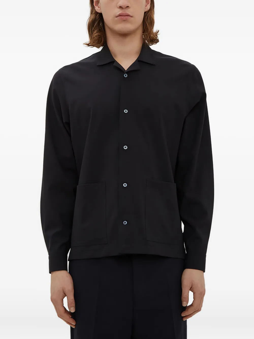 Jil Sander virgin wool shirt | Black | Image 1