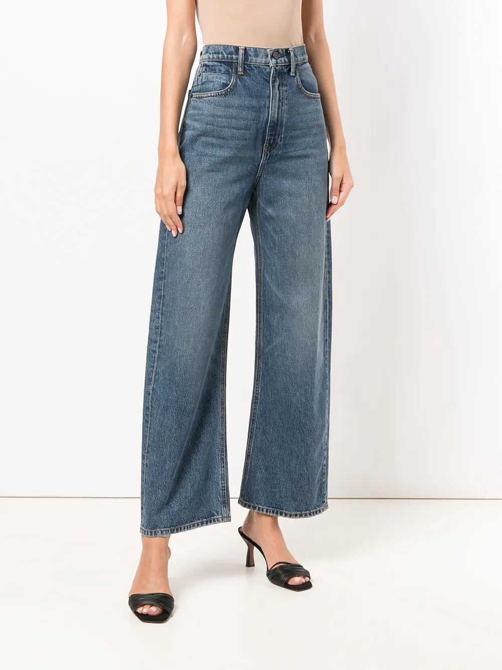 alexander wang wide leg jeans