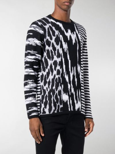 Givenchy animal print sweater black | MODES