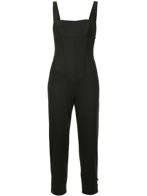 black and white chanel jumpsuit
