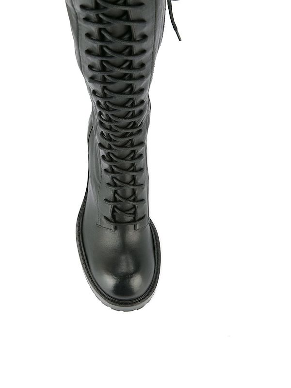 ann demeulemeester over the knee boots