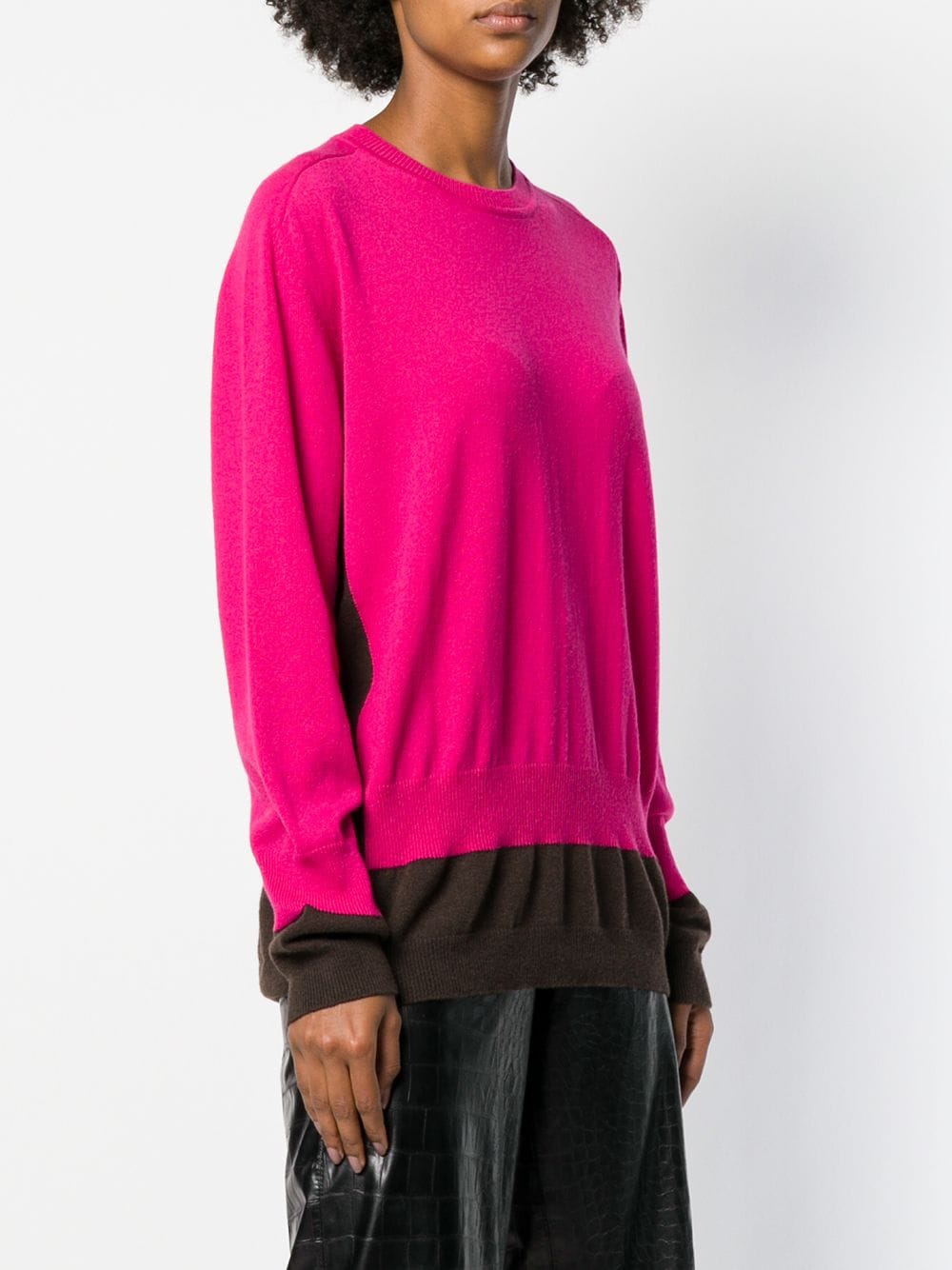 фото Marni приталенный свитер в стиле колор-блок