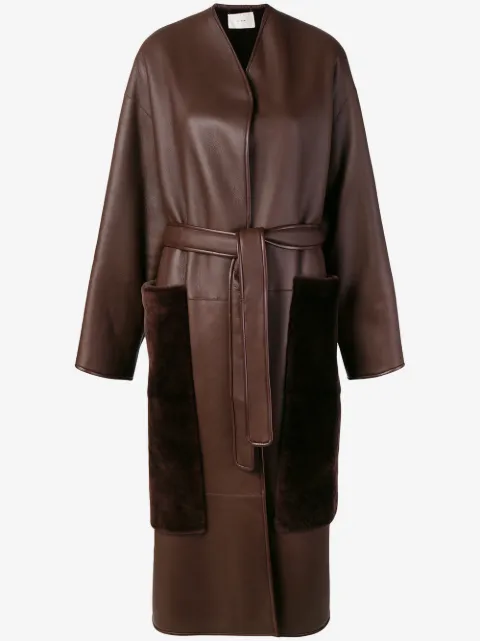 The Row belted midi coat