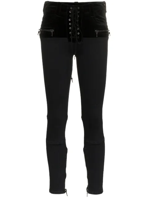 UNRAVEL PROJECT front fastened skinny jeans