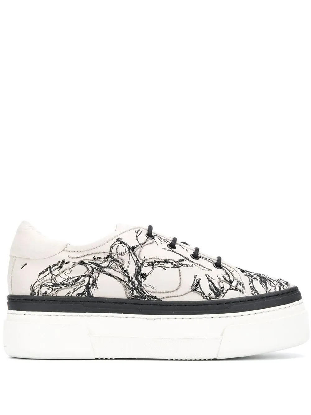 AGL platform lace-up sneakers Neutrals