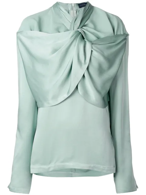 Eudon Choi gathered neckline blouse