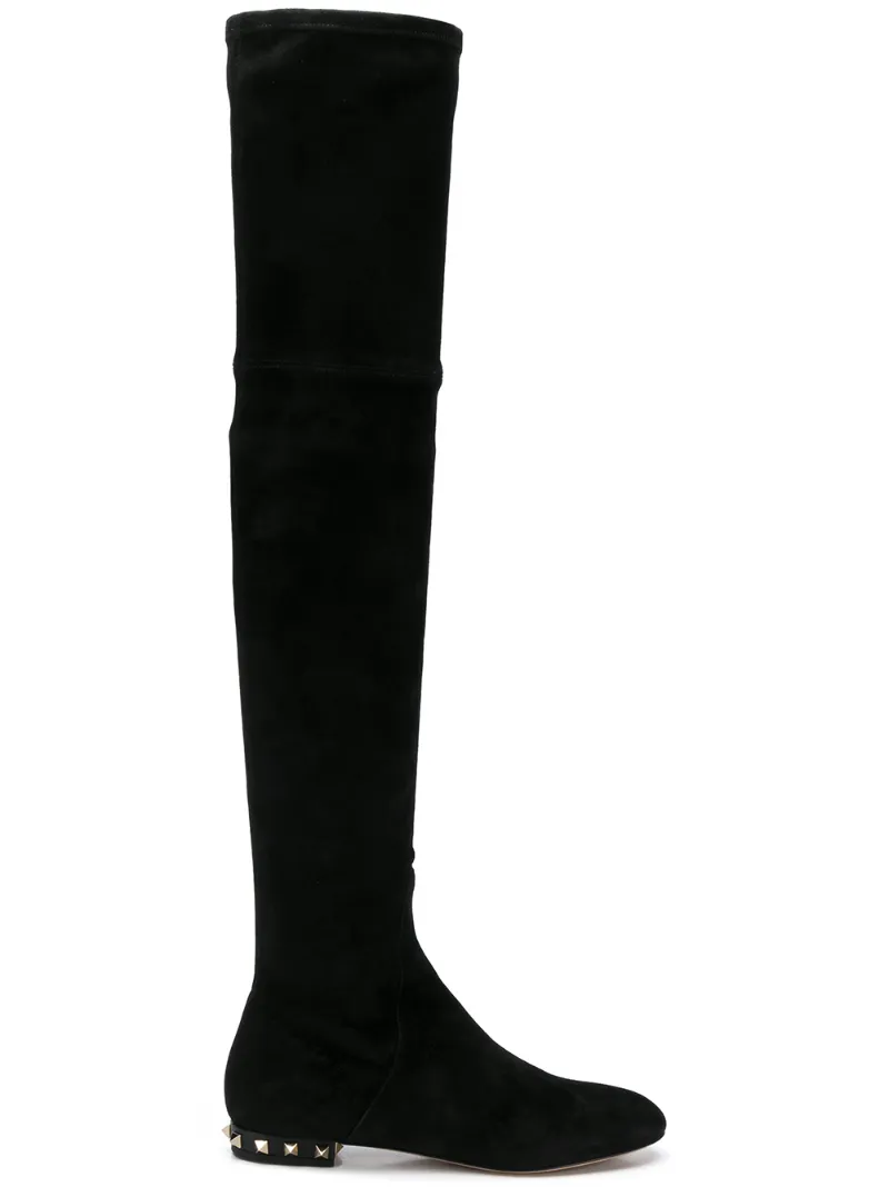 valentino rockstud over the knee boots