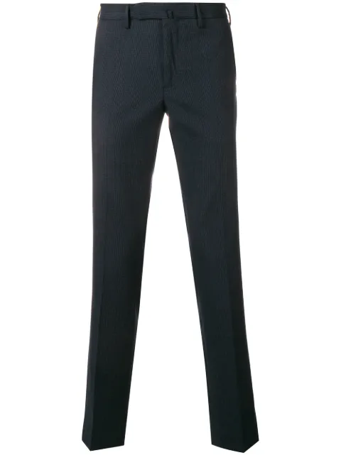 Incotex micro pattern slim-fit trousers