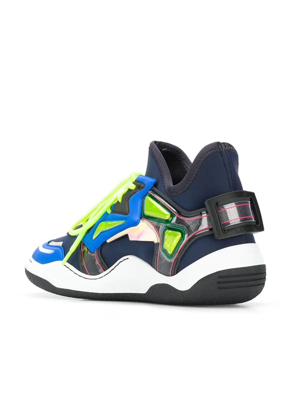 Lanvin sneakers met contrasterende kleurvlakken Blauw