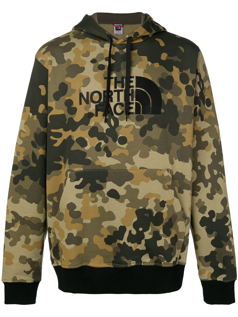 Face Camouflage Print Logo Hoodie 