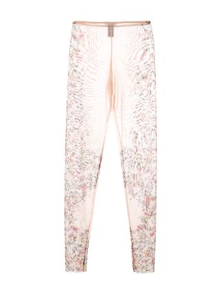 floral sheer leggings展示图