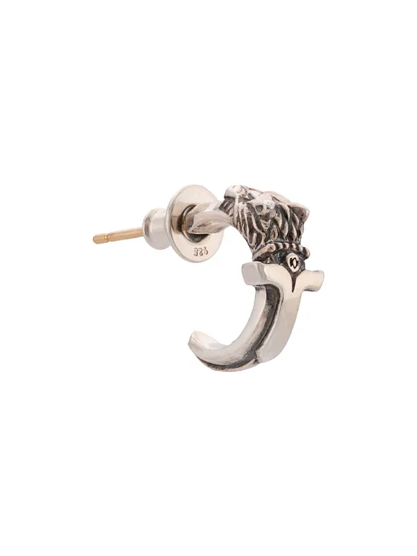 Yohji Yamamoto Lion Engraved Earring - Farfetch