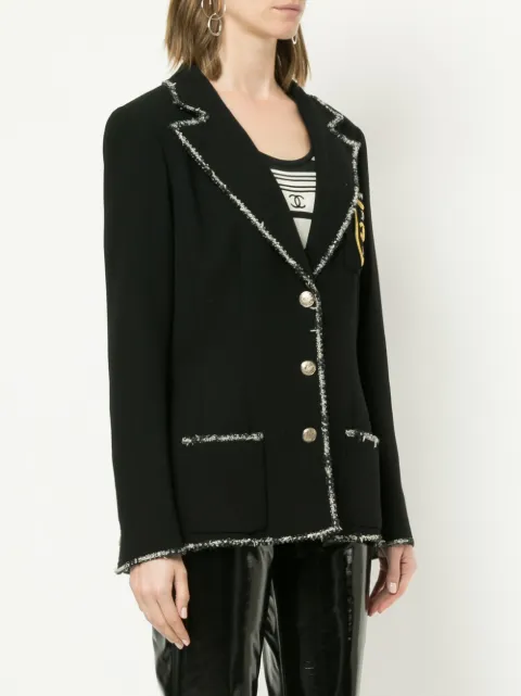 chanel blazer black