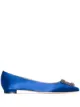 Image 1 of Manolo Blahnik Hangisi appliqué flat pumps