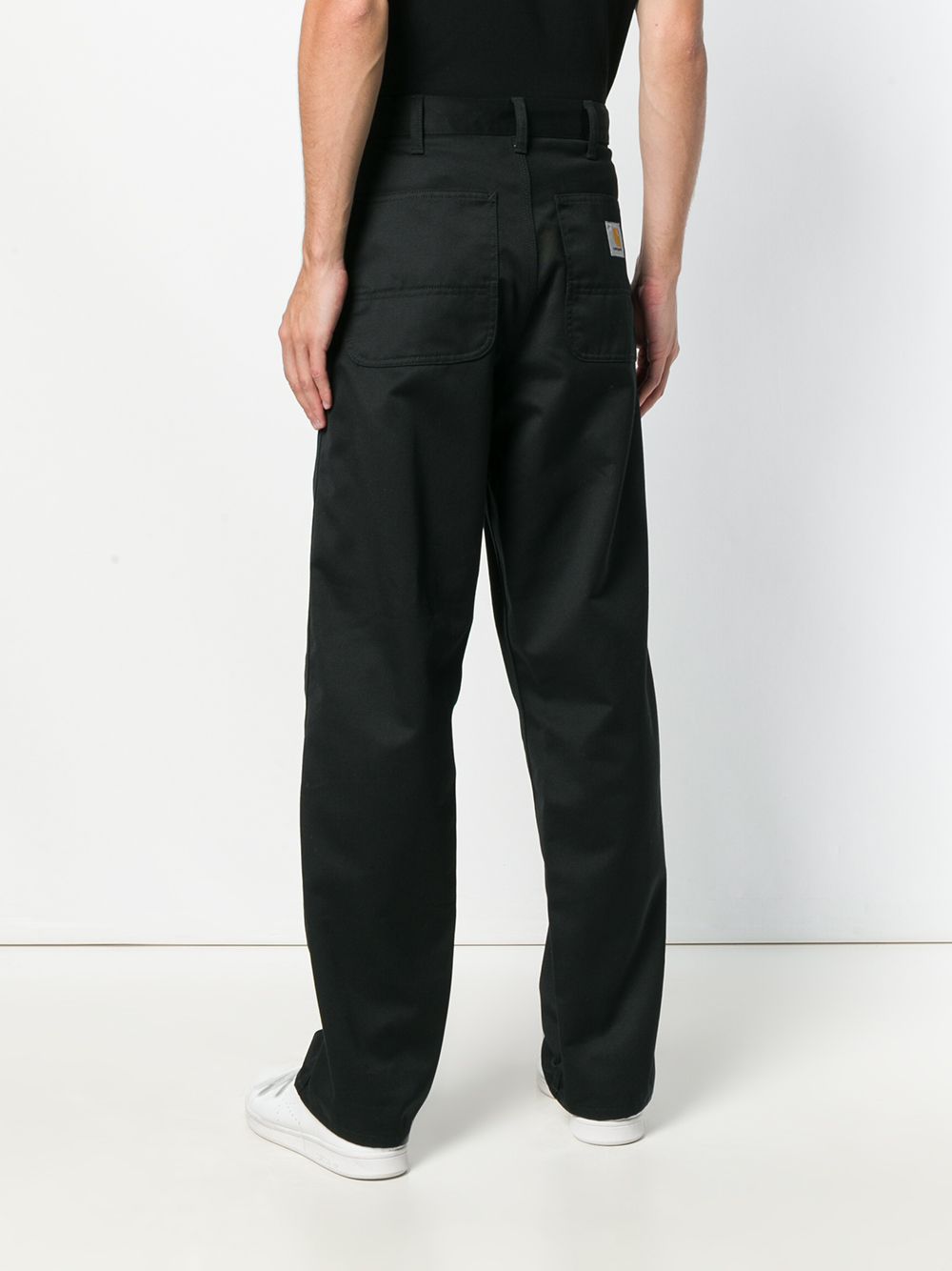 фото Carhartt wip широкие брюки с заплаткой с логотипом