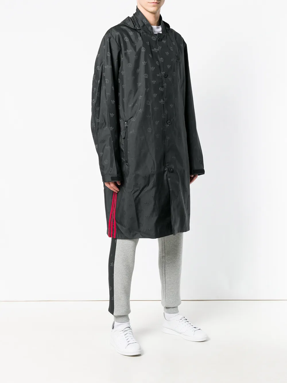 Long Brand Raincoat
