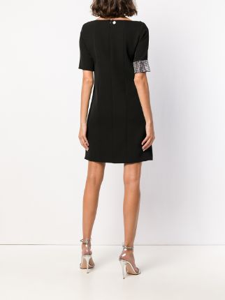 versace collection shortsleeved embellished dress