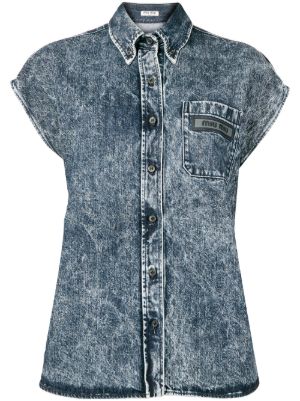 womens designer denim shirt