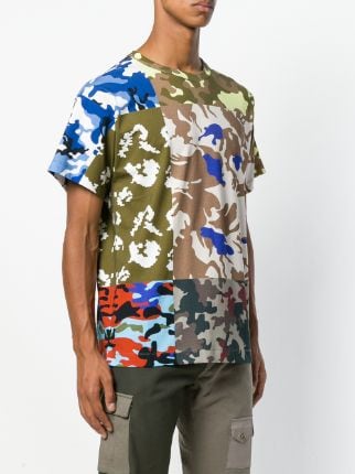 patchwork camouflage T-shirt展示图