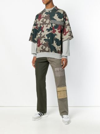 layered camouflage sweatshirt展示图