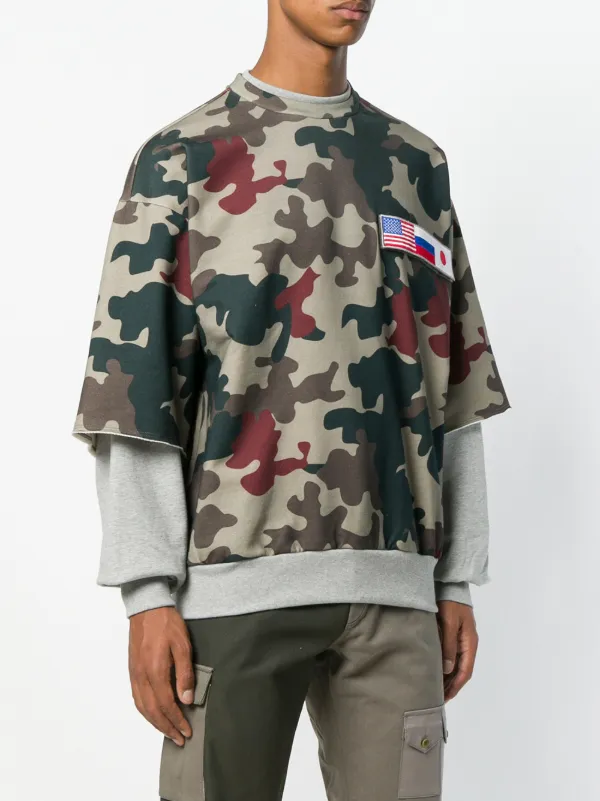 gosha rubchinskiy layered sweatshirt