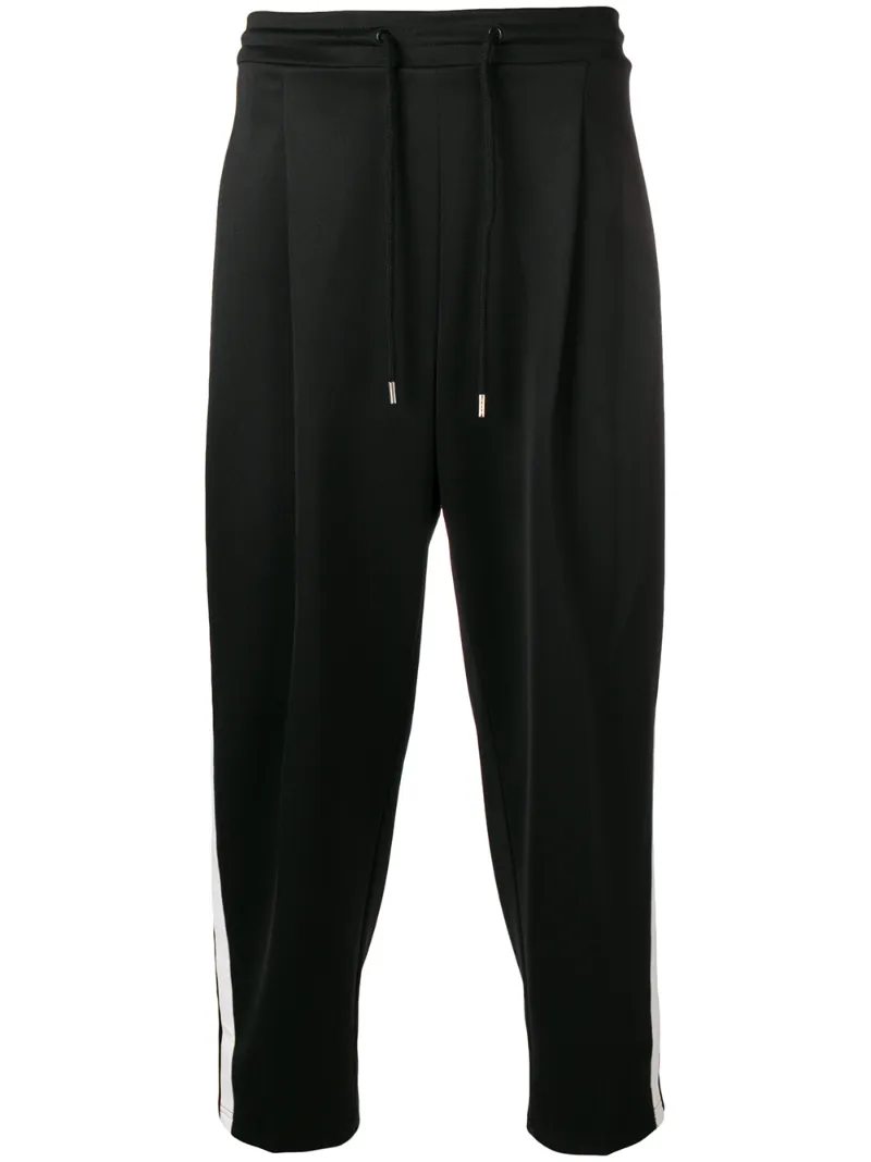 Ader Error contrast cropped track pants