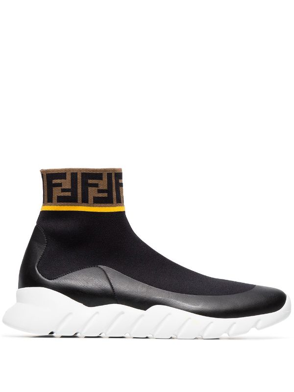 fendi logo sock sneakers